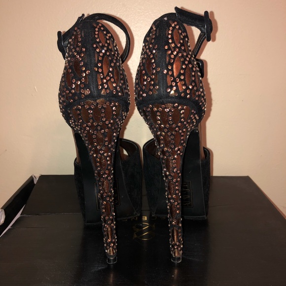 Strap Platform Heels - Picture 2 of 4